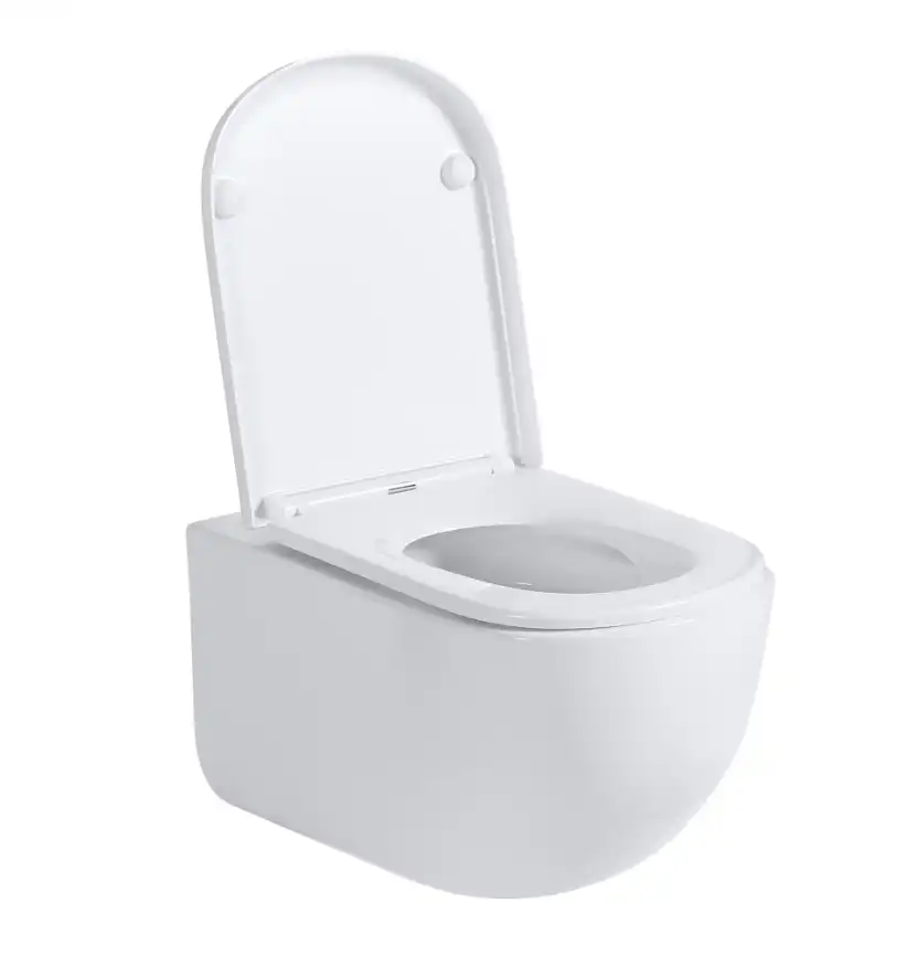 Подвесной унитаз ABBER Bequem AC1134T белый, безободковый, смыв торнадо фото 3