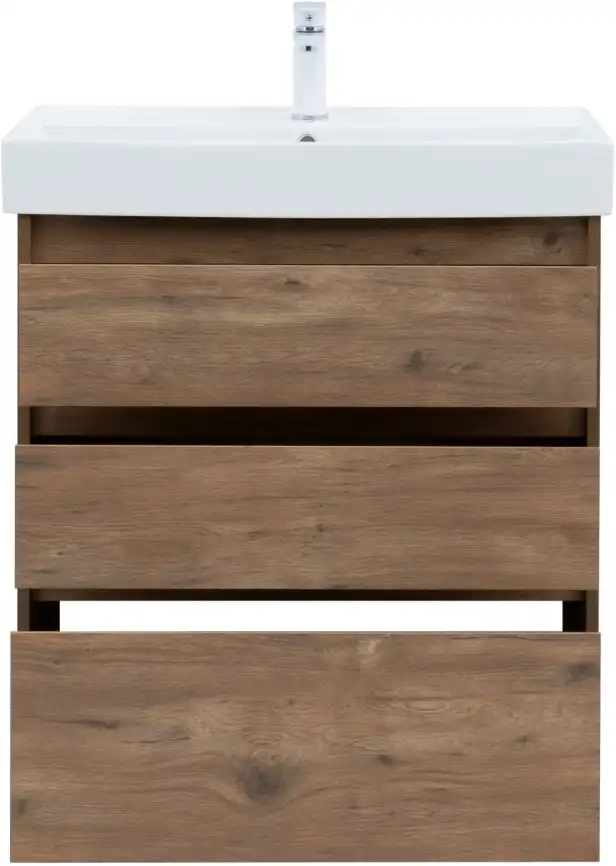 Тумба под раковину Aquanet Nova Lite 75 дуб рустикальный (3 ящика) 302474 фото 7