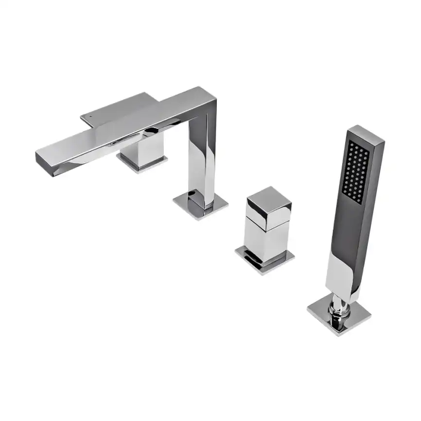 Смеситель на борт ванны AVS Cube 811-212-CR, хром фото 6