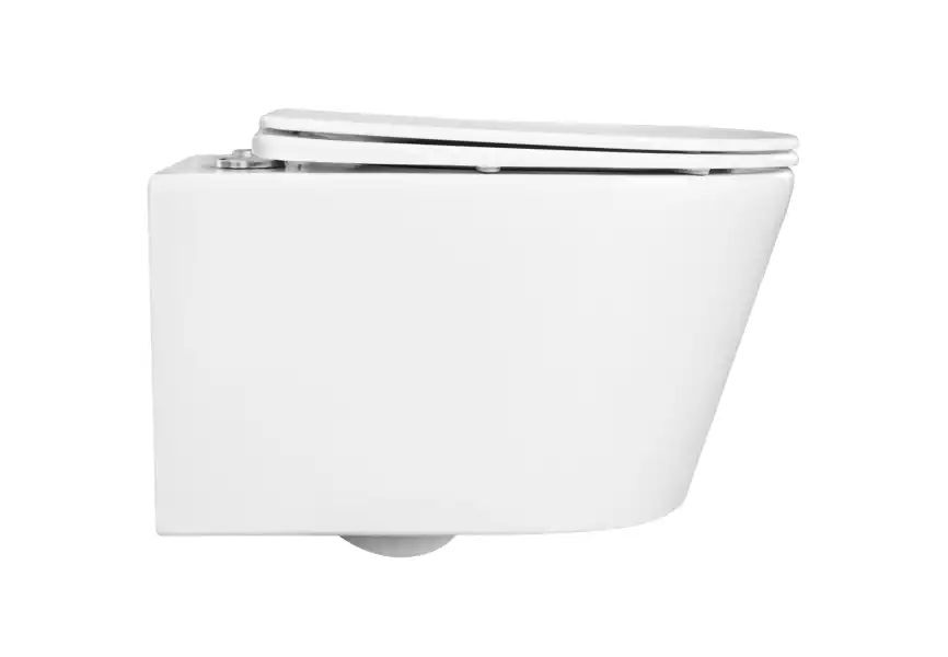 Подвесной унитаз Aquatek Оберон AQ1363W-00 безободковый, с сиденьем микролифт, Белый фото 2