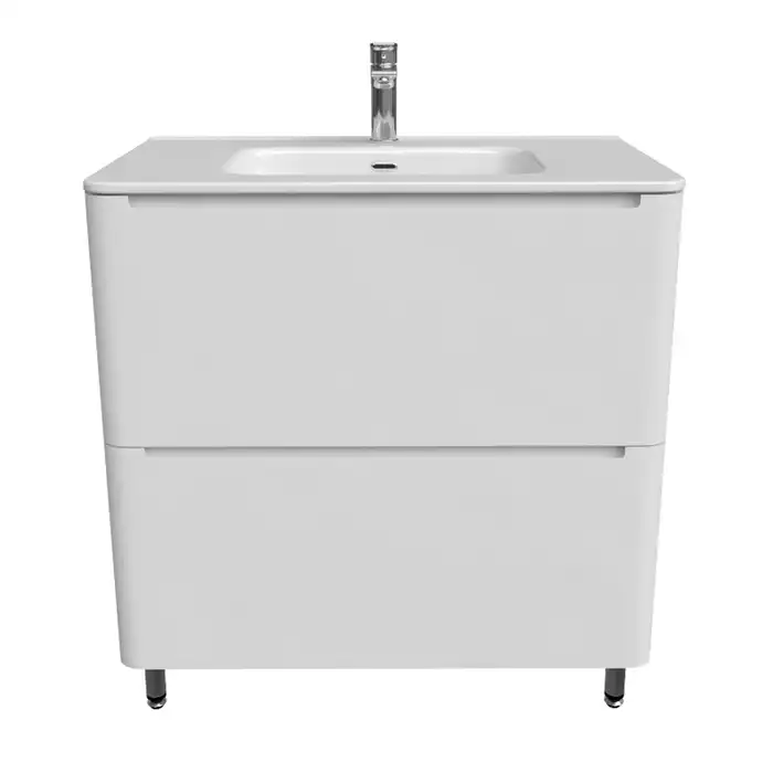 Тумба с раковиной IDDIS Edifice 80, напольная, Белая, EDI80WFi95K фото 8