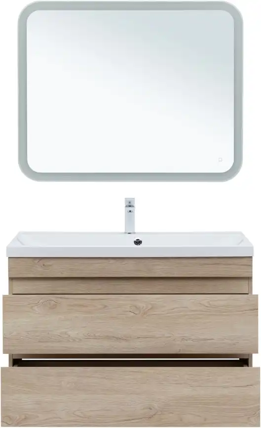 Тумба под раковину Aquanet Нота New 100 дуб светлый 334200 фото 7