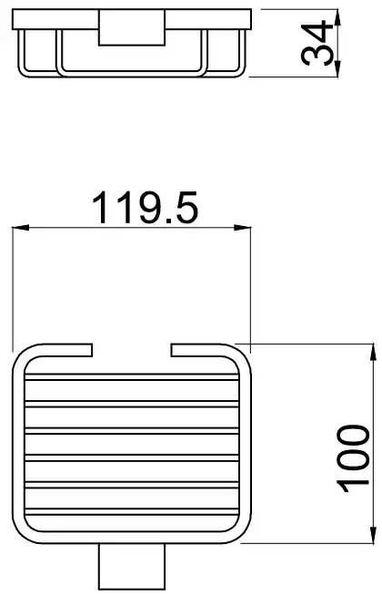 Мыльница для ванной Allen Brau Infinity 6.21005-31 черный матовый фото 2