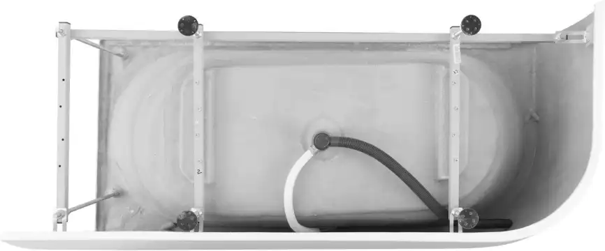 Акриловая ванна Aquanet Family Elegant B 180x80 3806-N-MW, белая матовая фото 9