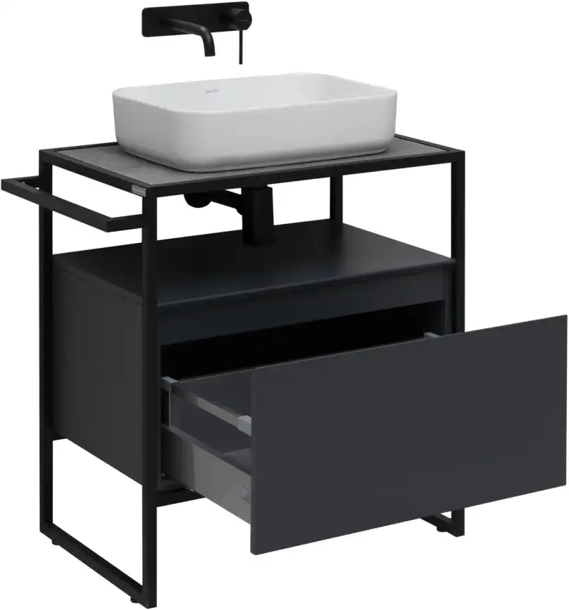 Тумба под раковину Allen Brau Priority 70 1.31001.AM антрацит матовый фото 4