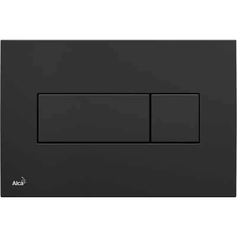 Кнопка смыва Alcaplast M378 Черная фото 1