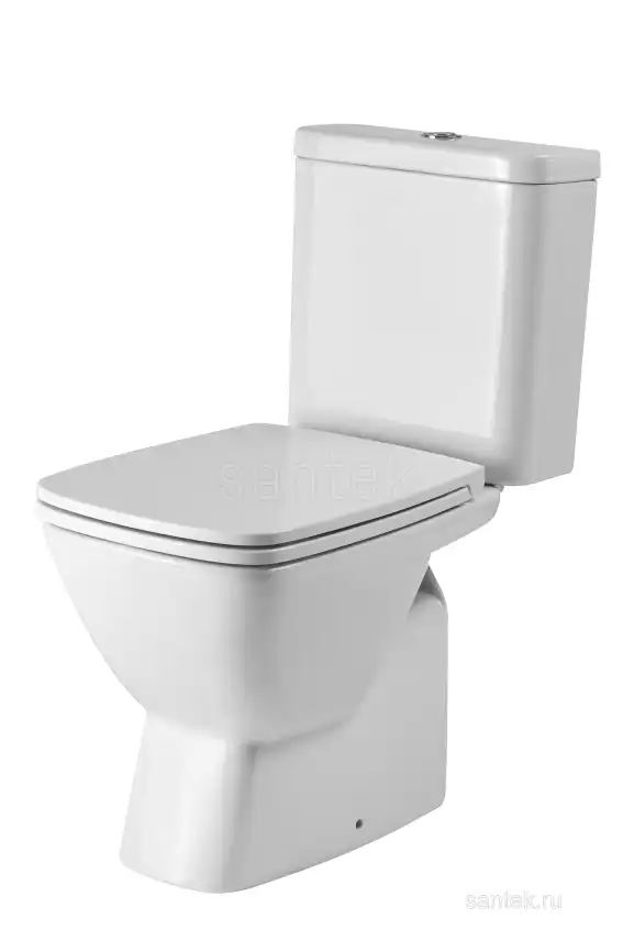 Унитаз-компакт Santek Нео с горизонтальным выпуском, стандарт- 2 реж., дюропласт, микролифт, тонкое 1WH302470 фото 1