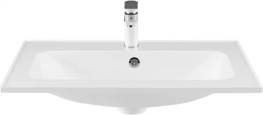 Раковина Aquanet Арт 75 318925 прямоугольная, Белая глянцевая фото 3