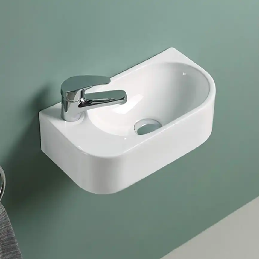 Рукомойник AVS Эстер 40x22 R, белый фото 2