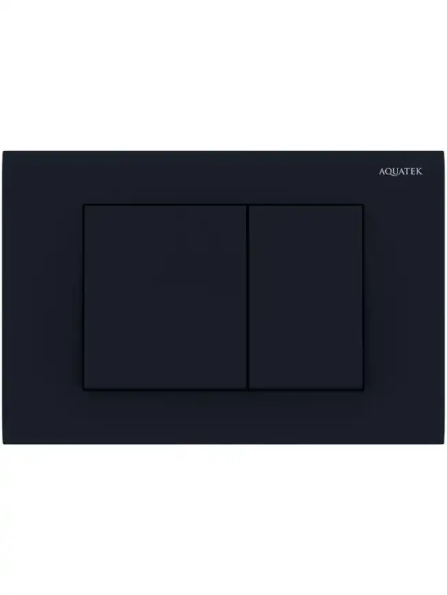 Кнопка смыва Aquatek PNS-0000005, Черный матовый фото 1