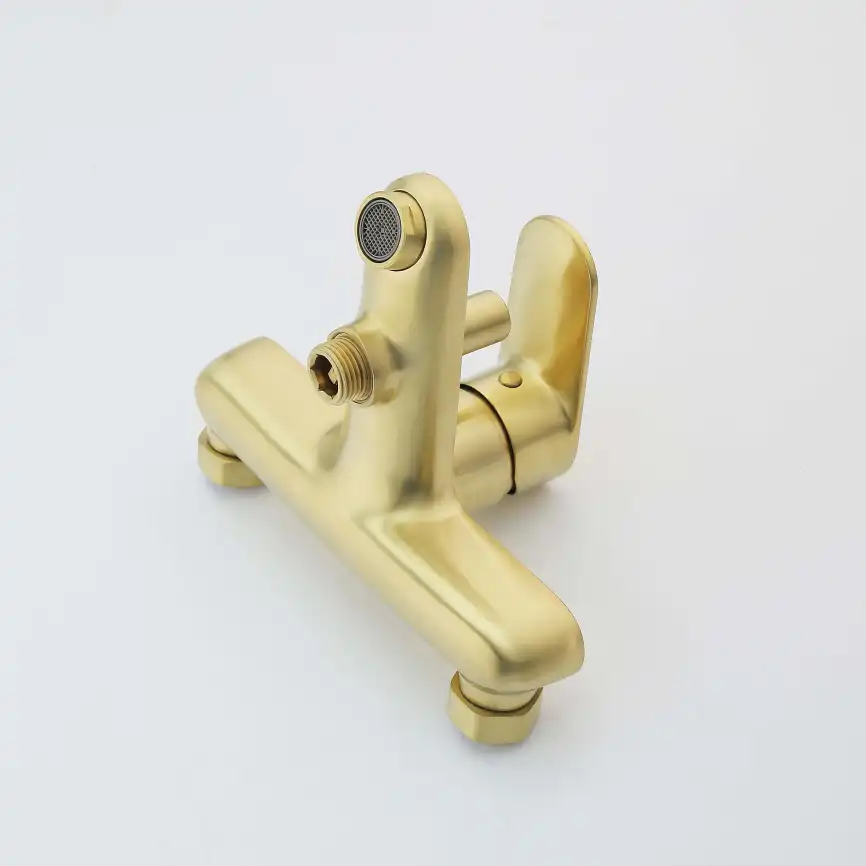 Смеситель для ванны Aquatek Ника AQ1840BG, Золото матовое фото 6