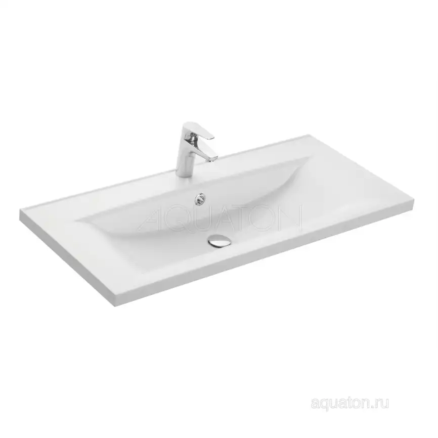 Раковина AQUATON Айрис 100 белая 1A723031AG010 фото 1