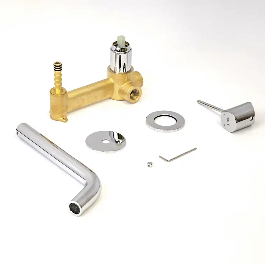 Смеситель для раковины AVS Slimmer 811-102-CR встраиваемый, с внутренней частью, хром фото 10