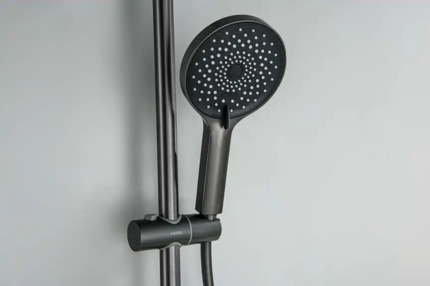 Душевой гарнитур Aquatek Лугано AQ2022BGM, Оружейная сталь фото 7