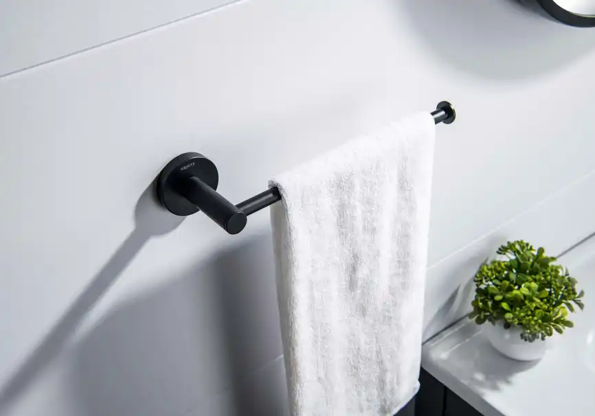 Держатель полотенец Aquatek Европа AQ4119MB, Черный матовый фото 4