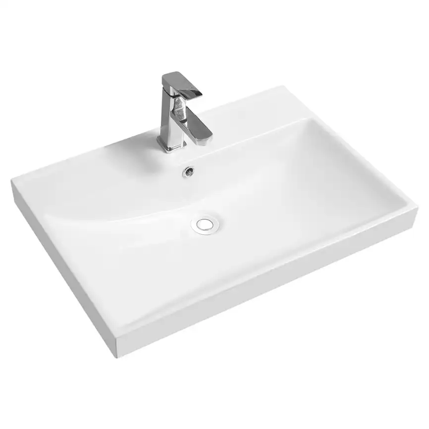 Тумба с раковиной AVS Гармония 60 платина матовая, N821-07-600PM-02-610WG фото 2