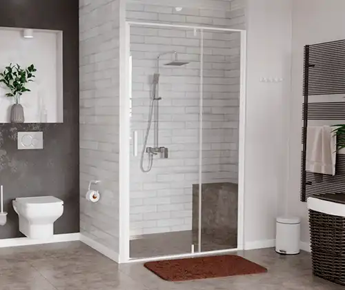 Душевая дверь WasserKRAFT Neime 19P 120 см, 19P05, профиль Белый, стекло Прозрачное фото 4