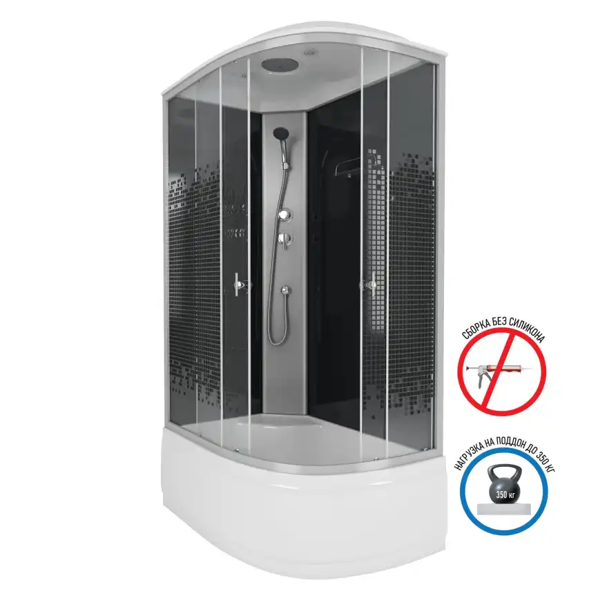 Душевая кабина Niagara Eco 120х80х215 NG-7510-14L высокий поддон, без гидромассажа фото 1