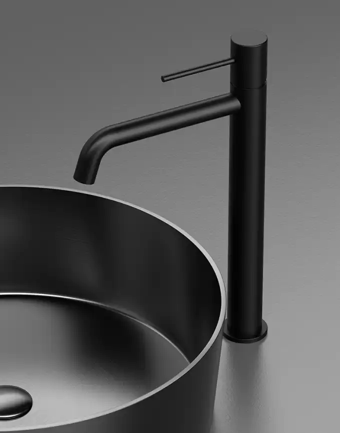 Смесители для раковины AVS Slimmer 811-101-MB высокий, черный матовый фото 5