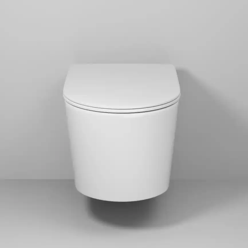 Подвесной унитаз Grossman GR-4499SQ безободковый, смыв торнадо, Белый глянцевый фото 2