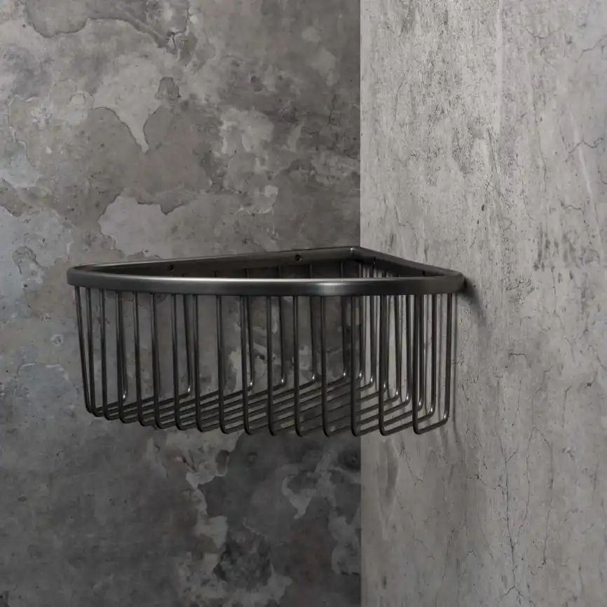 Угловая полочка для мыла 26,5 см BEMETA GRAPHIT Антрацит матовый 156208312 фото 1