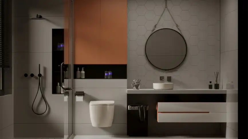 Подвесной унитаз ABBER Bequem AC1101MBE светло-бежевый матовый, безободковый, с сиденьем микролифт фото 2