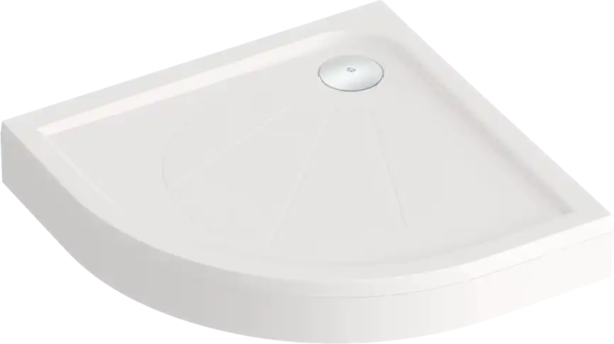 Душевой поддон Good Door Эклипс 100х100 из искусственного камня ЛП00011 Белый фото 4