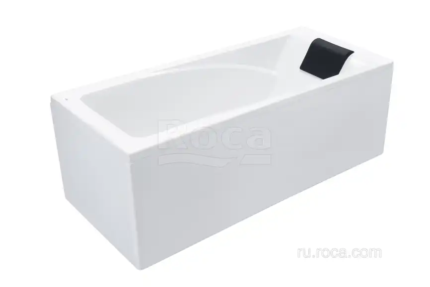 Акриловая ванна Roca HALL 170х75 ZRU9302768 прямоугольная, Белая фото 3
