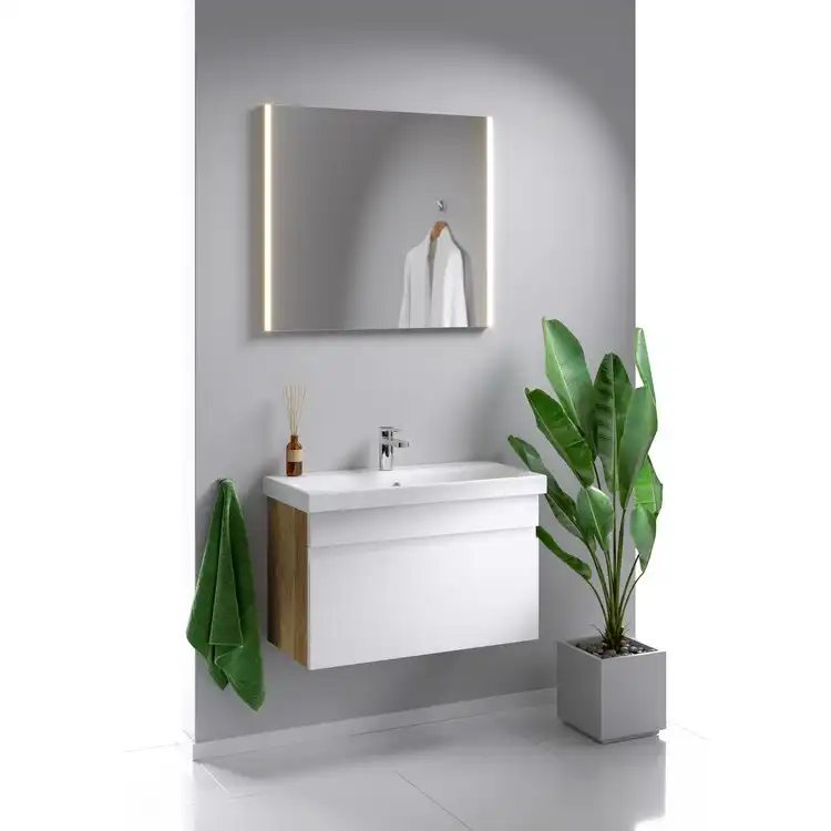 Зеркало Aqwella 5 stars SM 80х70 SM0208 с подстветкой, сенсорный выключатель фото 3