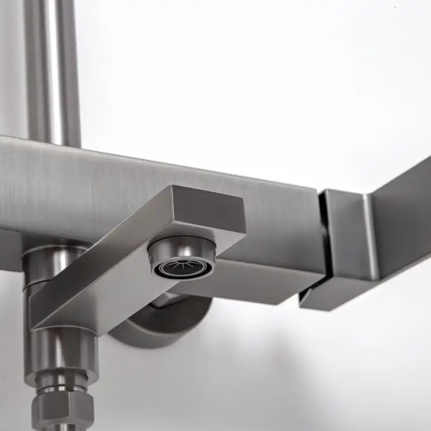 Душевая система AVS Cube 811-222-GM, оружейная сталь фото 13