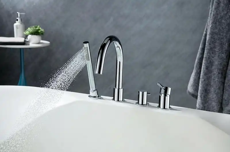 Смеситель на борт ванны Aquatek Европа AQ1348CR, однорычажный, с внутренней частью, Хром фото 4