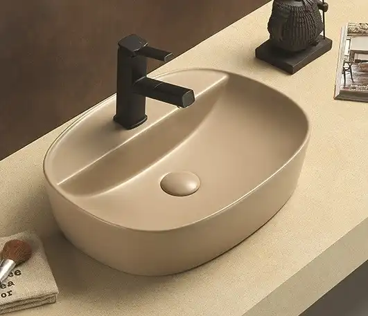 Раковина накладная CeramaLux 505х385х120 78239XMC-1, цвет Капучино фото 1