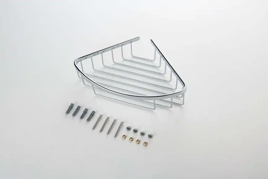 Полка для душа угловая Aquatek AQ4906CR, Хром фото 3