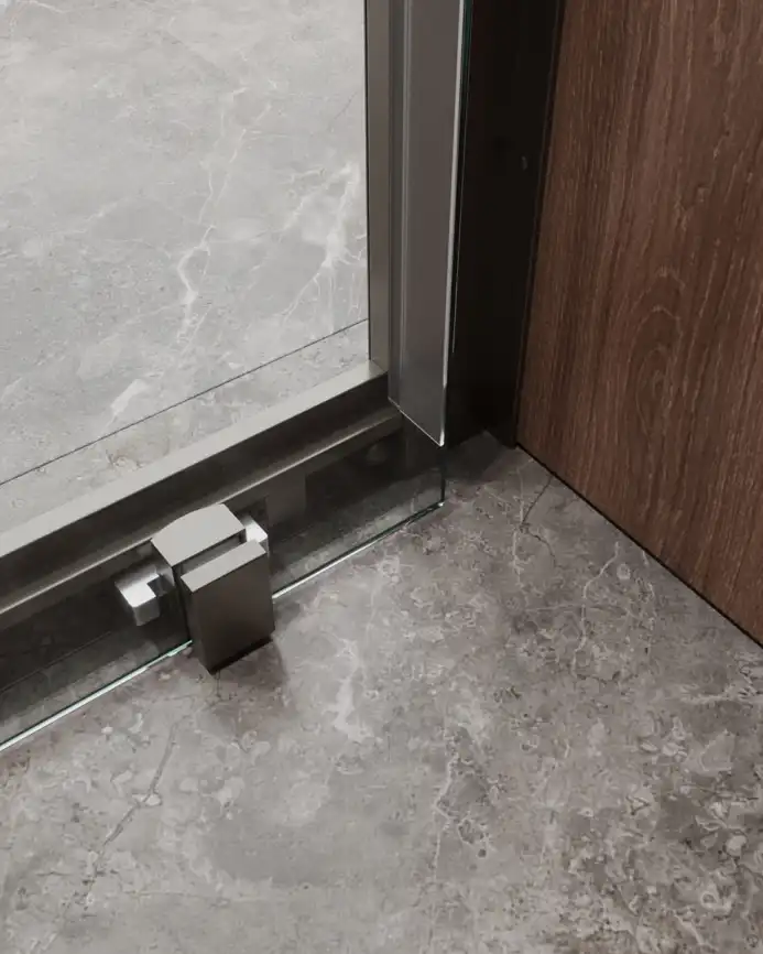 Душевая дверь CEZARES MOLVENO-BF-1-120-C-GM-IV стекло Прозрачное, профиль Оружейная сталь фото 4