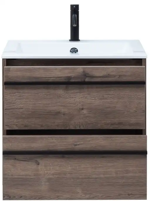 Тумба под раковину Aquanet Lino 60 Дуб Веллингтон 253910 фото 6