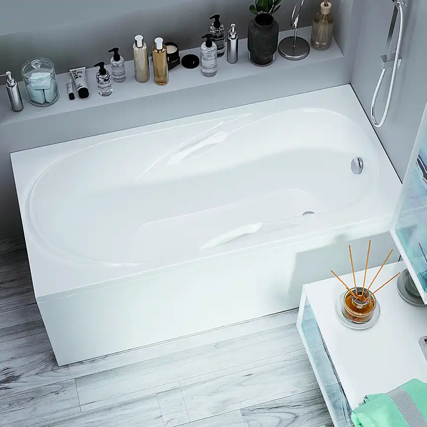 Акриловая ванна 1Marka MEDEA 150х70 Прямоугольная белая 01ме1570 фото 3