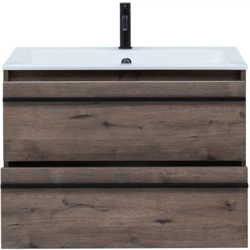 Тумба под раковину Aquanet Lino 80 Дуб Веллингтон 253912 фото 8