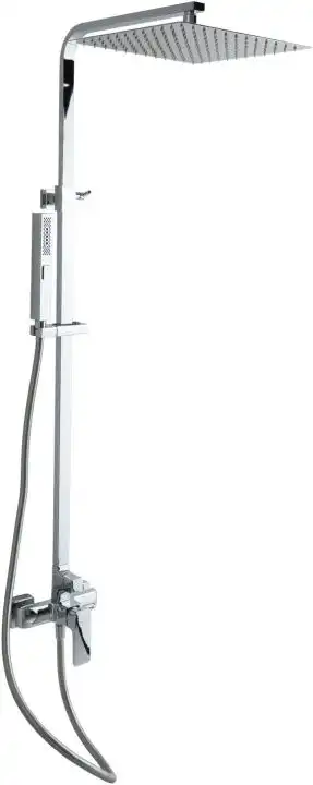 Душевая система Allen Brau Infinity 5.21012-00 для душа без излива, с верхним и ручным душем, Хром фото 1