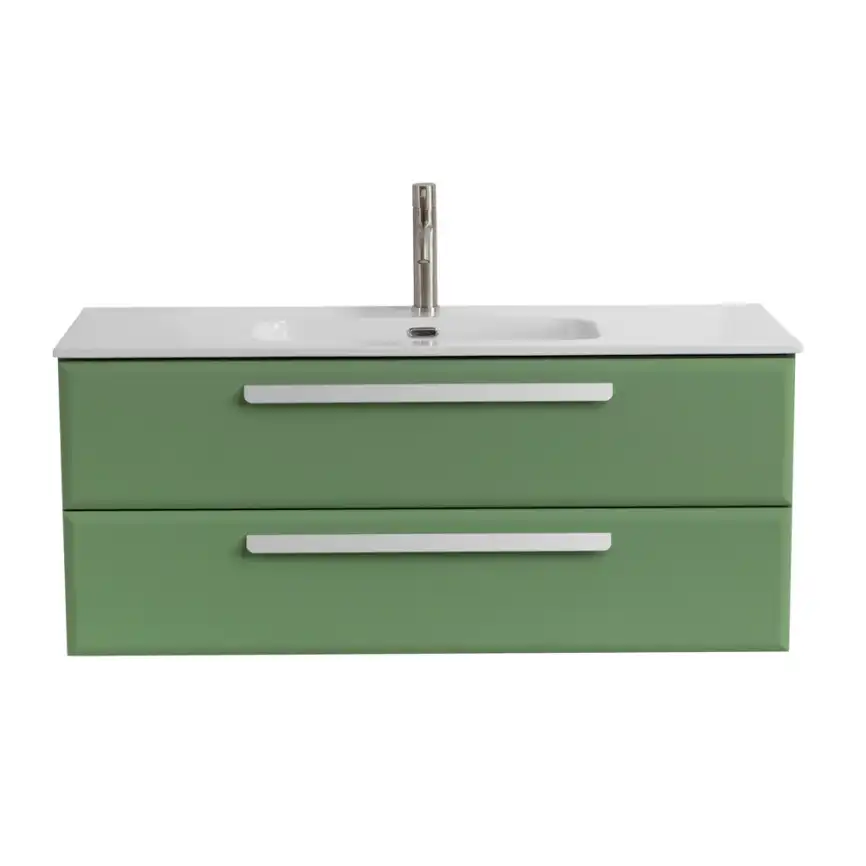 Тумба под раковину Cezares ECO-CER-N 120 см, ECO-CER-N-1200-2C-SO-PS-P (без ручек), Фисташковый софт фото 1