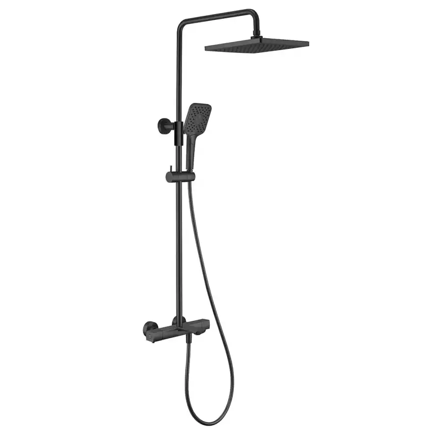 Душевая система  Vincea Next VSFS-1N1TMB VSFS-1N1TMB  с термостатом, черный матовый фото 2