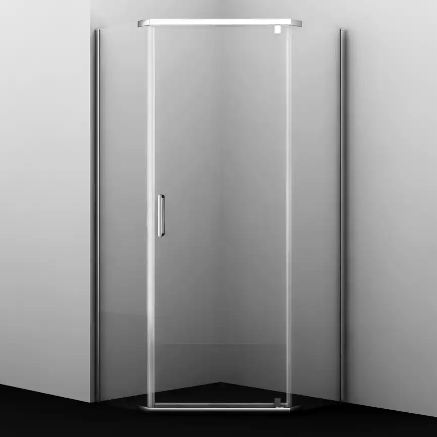 Душевой уголок WasserKRAFT Leine 35P 90х90 35P11 профиль Хром стекло Прозрачное фото 3