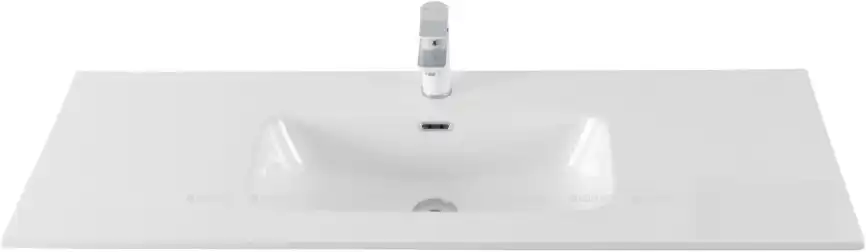 Раковина Aquanet Flat 120 254366 прямоугольная, Белая глянцевая фото 1