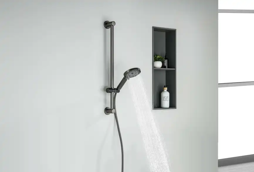 Душевой гарнитур Aquatek Лугано AQ2022BGM, Оружейная сталь фото 6