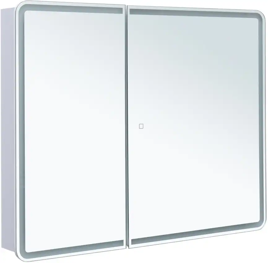 Зеркальный шкаф Aquanet Оптима 100 с LED подсветкой, 341427 фото 1