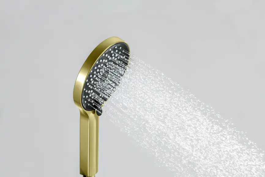 Душевая лейка Aquatek Лугано AQ2201BG, Золото шлифованное фото 6