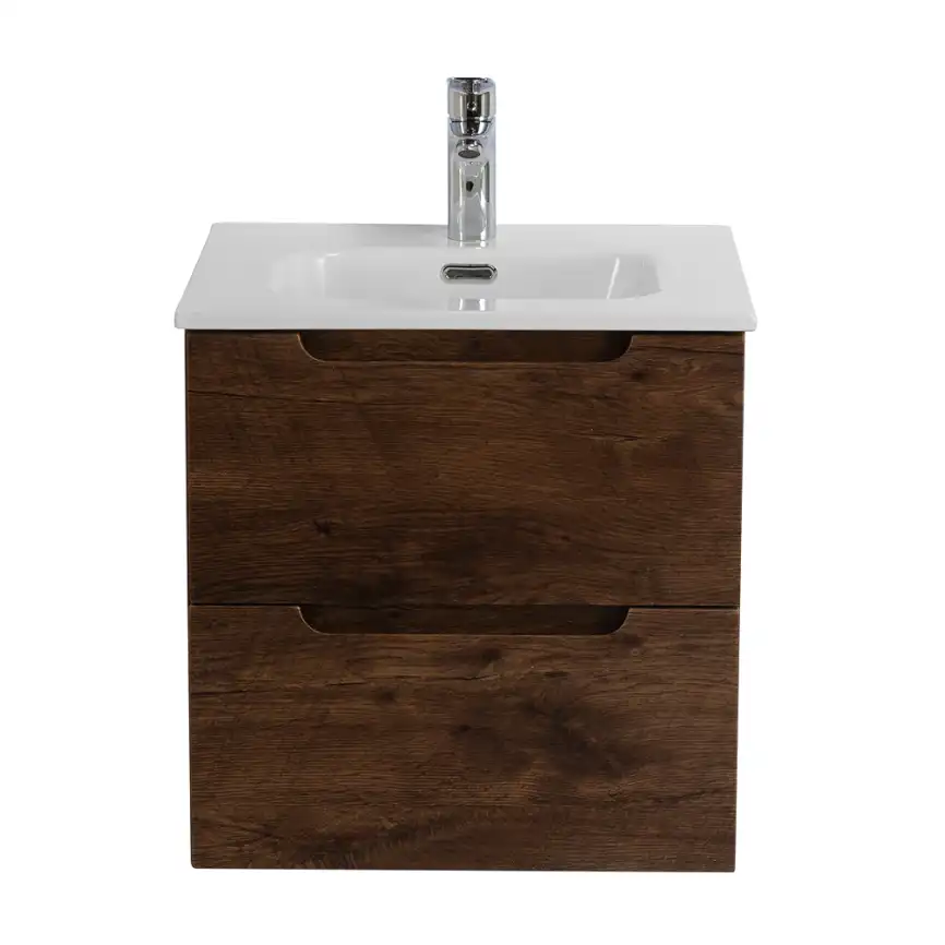 Тумба под раковину BelBagno ETNA-500-2C-SO-RW подвесная Rovere Moro фото 1