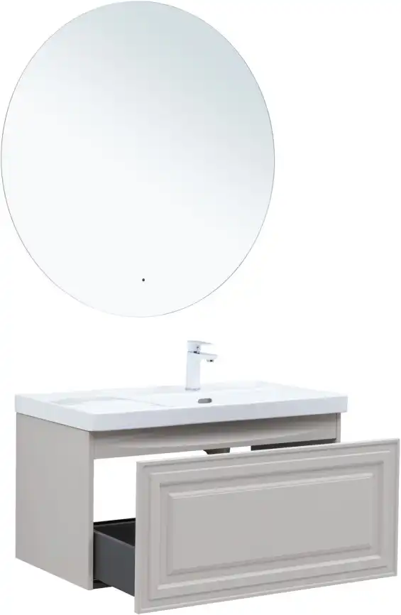 Тумба под раковину Aquanet Агата 90 бежевый, 345488 фото 6