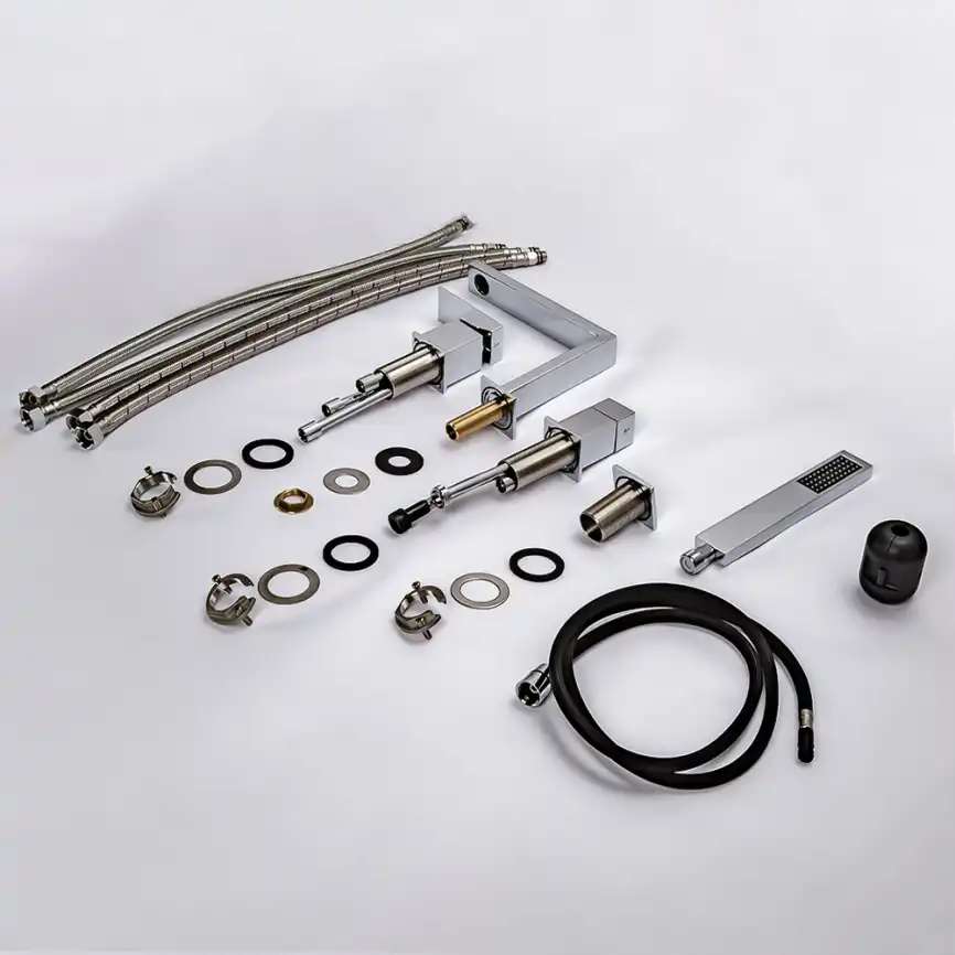 Смеситель на борт ванны AVS Cube 811-212-CR, хром фото 3