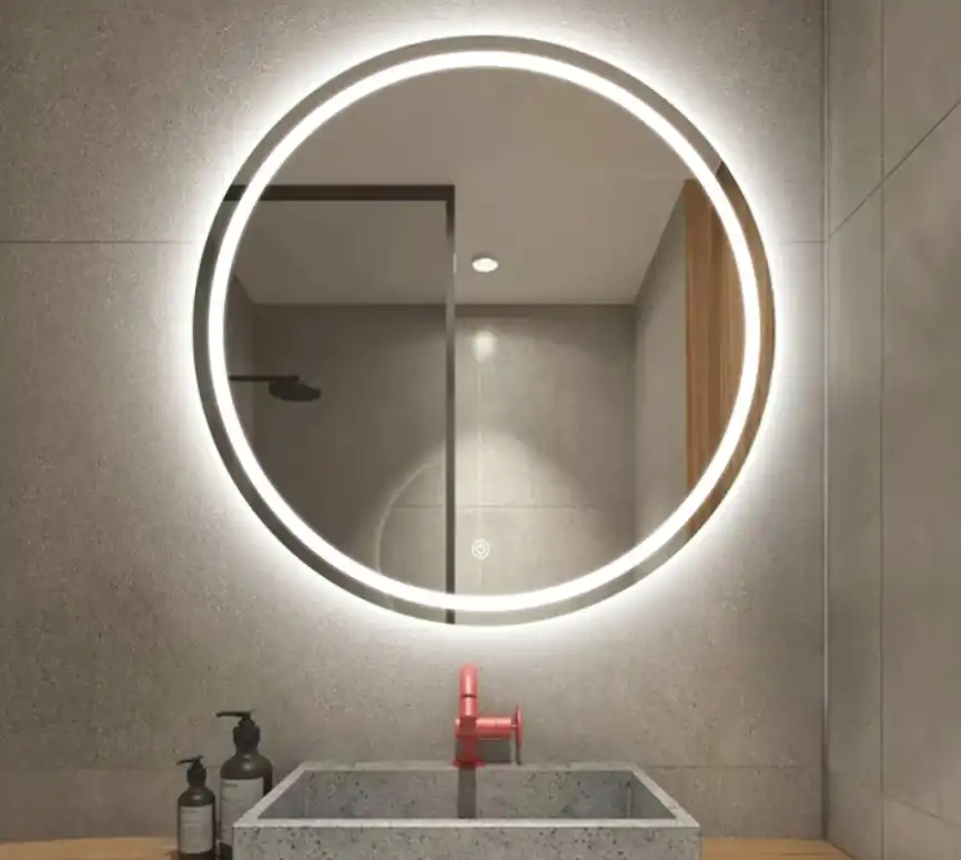 Зеркало Azario Classico Cerchio 80х80 CS00079360 с подстветкой, сенсорный выключатель с функцией диммера фото 2