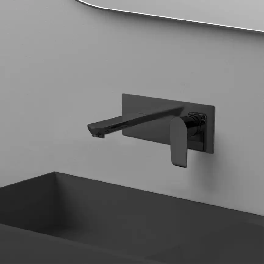 Смеситель для раковины Vincea Esse VBFW-1E1MB встраиваемый однорычажный, черный фото 1